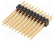Connector: pin strips; pin header; male; PIN: 20; straight; THT FISCHER ELEKTRONIK