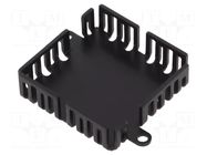 Heatsink: extruded; TO220; black; L: 44mm; W: 44mm; H: 1.5mm; anodized Advanced Thermal Solutions