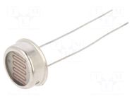 Photoresistor; 250mW; 140÷300kΩ; 560nm; THT; 250VDC; ØLED: 12mm Token