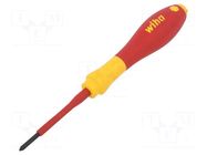 Screwdriver; insulated; Phillips; PH0; 60mm; SoftFinish® electric WIHA