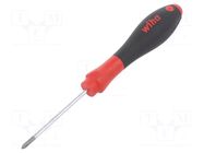 Screwdriver; Pozidriv®; PZ0; SoftFinish®; 60mm WIHA