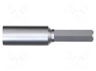 Screwdriver bit; 6-angles socket; Socket: HEX 2mm WIHA