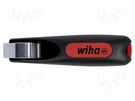 Stripping tool; Øcable: 4÷28mm; Wire: round; Tool length: 130mm WIHA