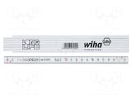 Folding ruler; L: 2m; Width: 15mm; yellow WIHA