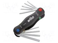 Wrench-set; hex key,Phillips,spanner,Torx®; with fixing lugs WIHA