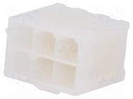Connector: wire-board; socket; male; PIN: 6; Mini-Fit Jr; straight MOLEX
