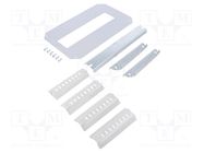 DIN rail frame set with covers FIBOX