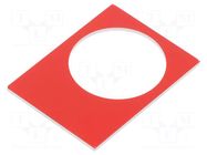Label; black,red; control cassette; 30x40mm SCHNEIDER ELECTRIC