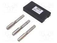 Tap; high speed steel grounded HSS-G; M12; 1.75; 75mm; 7mm; 3pcs. 