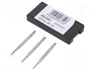 Tap; M1,6; 0.35; L: 32mm; Holder: hand; 2.1mm; 3pcs. VÖLKEL