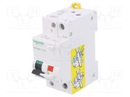 RCBO breaker; Inom: 10A; Ires: 30mA; Max surge current: 250A; IP20 SCHNEIDER ELECTRIC