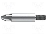 Screwdriver bit; Pozidriv®; PZ1; Overall len: 33mm; Mounting: M4 WIHA