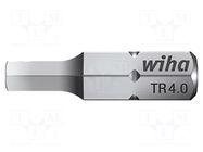 Screwdriver bit; hex key with protection; TR 4mm; 1/4"; STANDARD WIHA