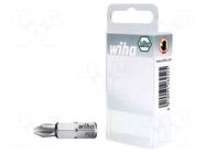 Screwdriver bit; Pozidriv®; PZ2; 1/4"; Overall len: 25mm; 20pcs. WIHA