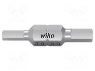Screwdriver bit; hex key; HEX 3mm,HEX 4mm; 10pcs; double WIHA