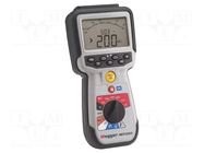 Meter: insulation resistance; LCD; R range: 0.01÷1000kΩ; 1nF÷10uF MEGGER