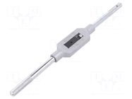 Tap wrench; Grip capac: 5/32"-1/2",G 1/8",M4-M12; L: 280mm VÖLKEL