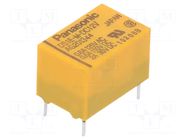 Relay: electromagnetic; SPDT; Ucoil: 12VDC; 2A; DS; max.250VAC; PCB PANASONIC