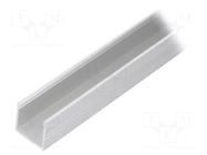 Profiles for LED modules; natural; L: 2m; SMART16; aluminium TOPMET