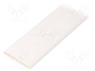 Heat shrink sleeve; glueless; 2: 1; 25.4mm; L: 1m; white TASKER