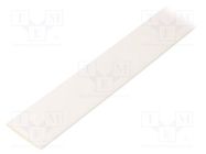 Heat shrink sleeve; glueless; 2: 1; 16mm; L: 1m; white; polyolefine TASKER