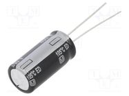 Capacitor: electrolytic; THT; 10uF; 400VDC; Ø10x20mm; Pitch: 5mm PANASONIC