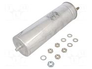 Capacitor: polypropylene; 100uF; Leads: M10 screws; M12 screw KEMET