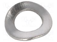 Washer; wave,spring; M2,5; D=5mm; h=0.7mm; A2 stainless steel BOSSARD