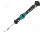 Screwdriver: precision; slot; 1.2x0.25mm; Blade length: 40mm WERA