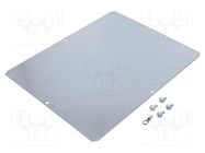 Mounting plate; steel; W: 221mm; L: 267mm; Thk: 1.5mm; MX-936040037 MOLEX