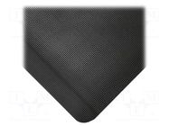 Anti fatigue mat; Width: 0.9m; L: 1.5m; foam,vinyl; black; Thk: 15mm COBA EUROPE