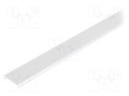 Cover for LED profiles; white; 20m; Kind of shutter: C2; push-in 