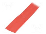 Heat shrink sleeve; glueless; 2: 1; 19mm; red; polyolefine; reel TASKER