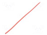 Heat shrink sleeve; glueless; 2: 1; 1.6mm; red; polyolefine; reel TASKER