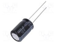 Capacitor: electrolytic; low ESR; THT; 1500uF; 10VDC; Ø10x16mm PANASONIC