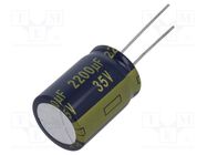 Capacitor: electrolytic; low ESR; THT; 2200uF; 35VDC; Ø18x25mm PANASONIC