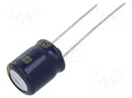 Capacitor: electrolytic; low ESR; THT; 100uF; 63VDC; Ø10x12.5mm PANASONIC