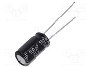 Capacitor: electrolytic; THT; 100uF; 63VDC; Ø8x15mm; Pitch: 3.5mm PANASONIC