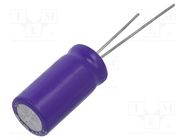 Capacitor: polymer; low ESR; 220uF; 63VDC; ESR: 45mΩ; A759; THT; ±20% KEMET