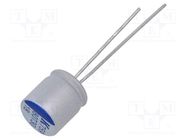 Capacitor: polymer; low ESR; 18uF; 80VDC; ESR: 75mΩ; THT; ±20%; 2000h KEMET