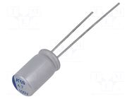 Capacitor: polymer; low ESR; 4.7uF; 100VDC; THT; ESR: 160mΩ; A759 KEMET