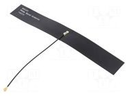 Antenna; GSM,LTE; 1.8dBi,2.8dBi,5dBi; linear; Len: 100mm; U.FL MOLEX