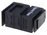 Fuse drawer; Fingergrip; IEC 60320; Des: fuse x1; 5x20mm SCHURTER