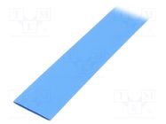 Heat shrink sleeve; glueless; 2: 1; 25.4mm; L: 1m; blue; polyolefine TASKER