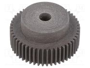 Spur gear; whell width: 25mm; Ø: 74mm; Number of teeth: 72; ZCL ELESA+GANTER