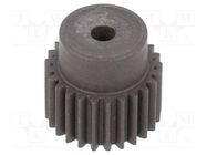 Spur gear; whell width: 25mm; Ø: 30mm; Number of teeth: 28; ZCL ELESA+GANTER