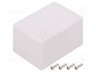 Enclosure: multipurpose; X: 50mm; Y: 40mm; Z: 70mm; TWN; ABS; white TAKACHI
