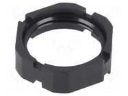 Nut; M25; polyamide; 30mm; black; Thread: metric; Pitch: 1.5; GM-KS HUMMEL
