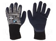 Protective gloves; Size: 8,M; grey; cotton,latex,polyester WONDER GRIP