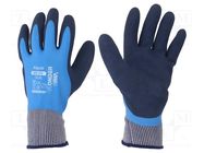 Protective gloves; Size: 10,XL; blue; latex,polyamide; Aqua WONDER GRIP
